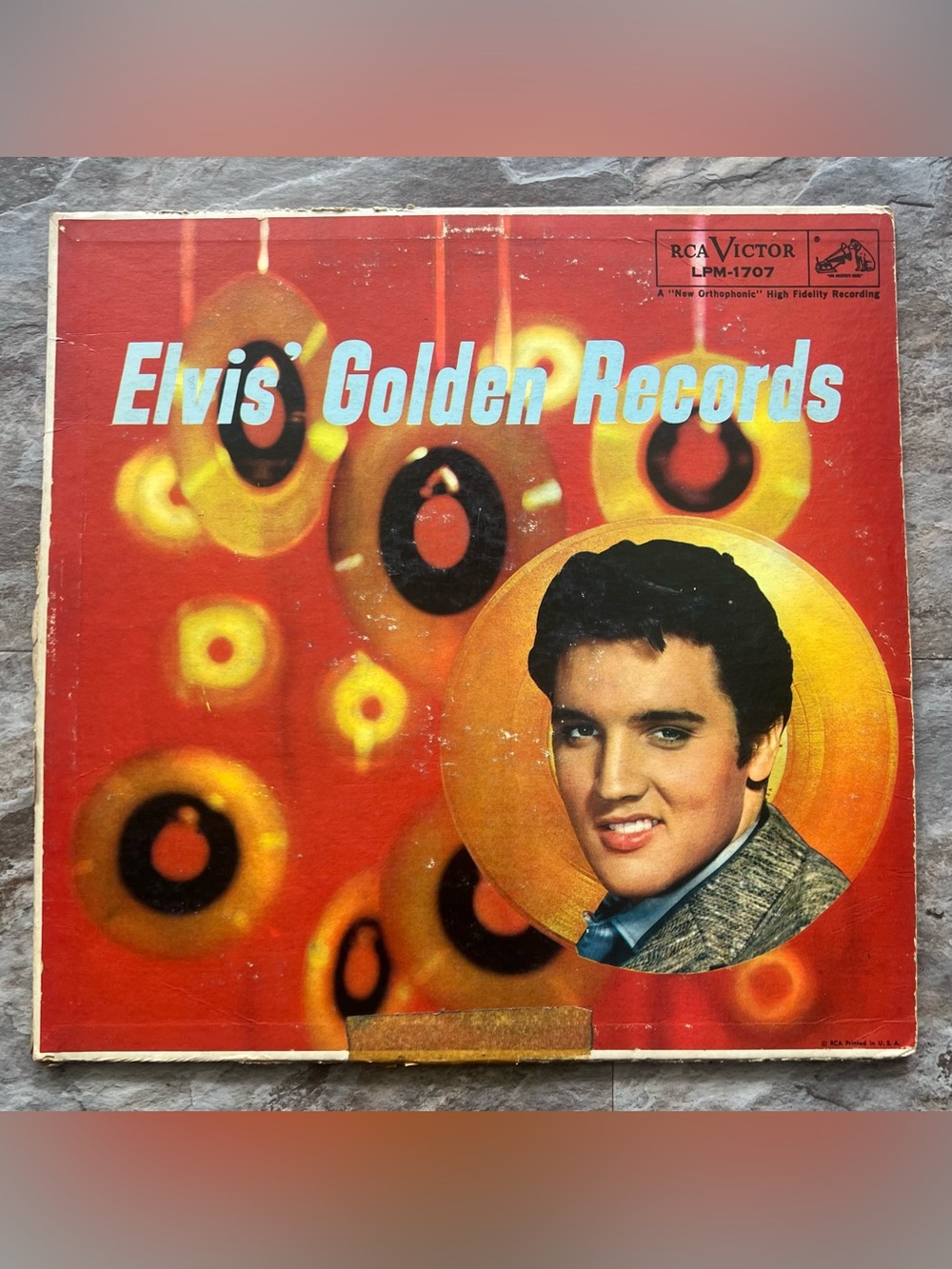 Elvis Presley Elvis' Golden Records LP Vinyl RCA Victor Rock 1950s Compilation
